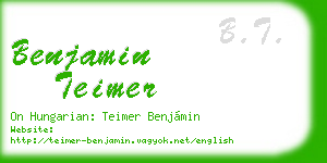 benjamin teimer business card